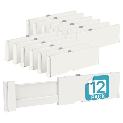 4" High Drawer Dividers for Clothes (12 Count)