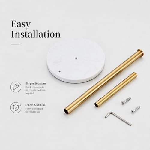 Brushed Gold Paper Towel Holder for Kitchen Countertop
