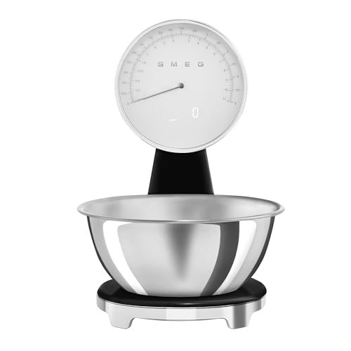 Retro Style Analog & Digital Kitchen Scale (Black)
