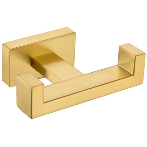 Bathroom Towel Hook (1 Pack / Brushed Dark Gold)