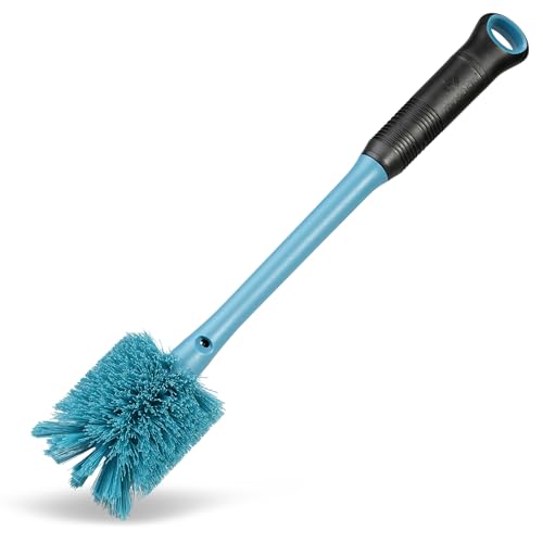 2-in-1 Bottle Brush and Straw Cleaner Brush, Smokey Blue, 1 Pack (Smokey Blue / 1 Count (Pack of 1))