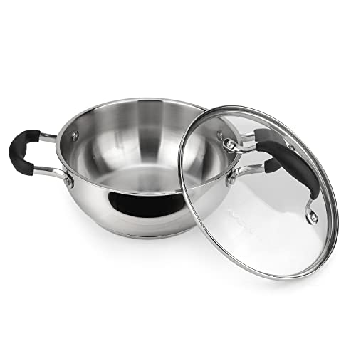 18 10 Stainless Steel Everyday Pan (0.5 Quarts)