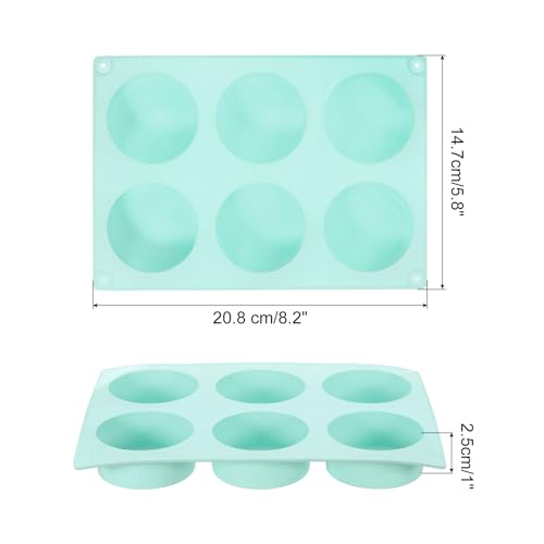 4pcs Silicone Muffins Pan (Green)
