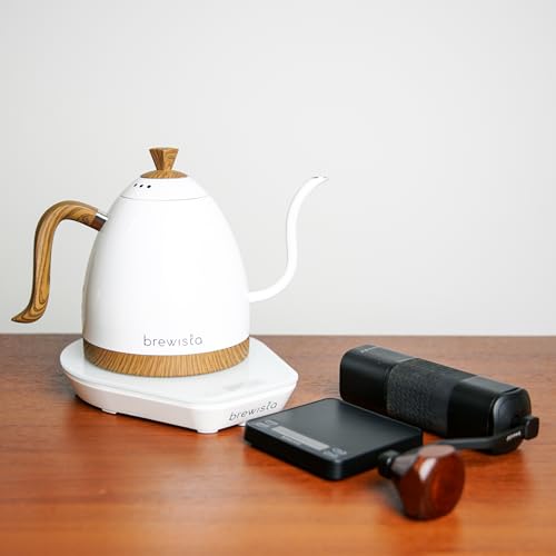 Artisan Electric Gooseneck Kettle (Pearl White Base)
