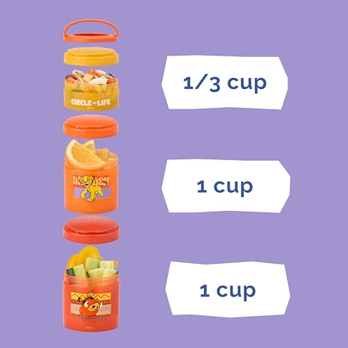 Lion King Snack Containers 3 Stackable Snack Cups (Disney / Circle of Life)