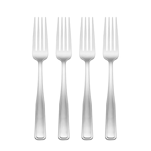 Reid Salad Forks Silverware Set for 4 (Satin / 4 Count / Salad Forks)