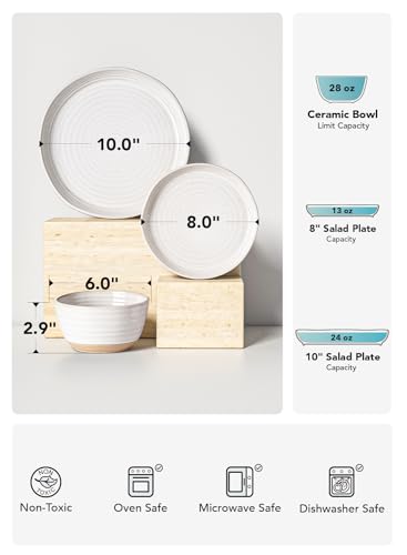 Ceramic Dinnerware Sets for 4 (Dinnerware 12 pieces)
