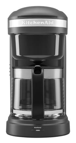 12 Cup Drip Coffee Maker with Spiral Showerhead (Matte Grey / 12 Cup Drip Coffee Maker with Progammable Warming Plate)