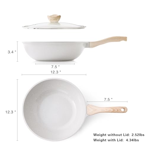 Ceramic Wok Pan (Gray)