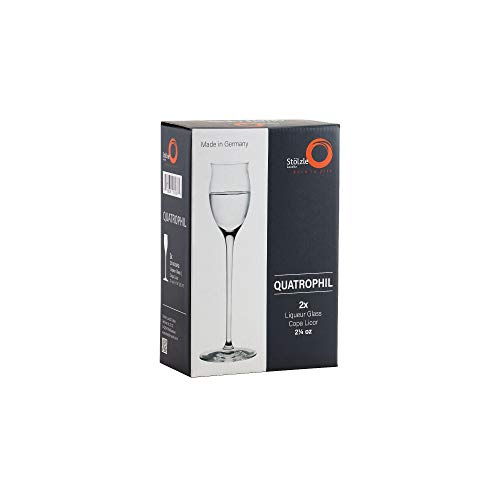 Stölzle Lausitz Liqueur Glasses Quatrophil Set of 2 (2 Pieces (1 Pack))