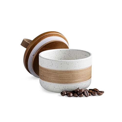 Ceramic Jar with Lid (White / 5 fl.oz)