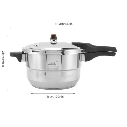 80Kpa Pressure Cooker Stainless Steel 8L Large Capacity (8.5 Quarts / Stainless steel)