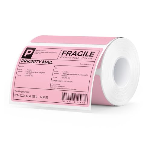 4x3 Thermal Labels (Pink / 4x3")