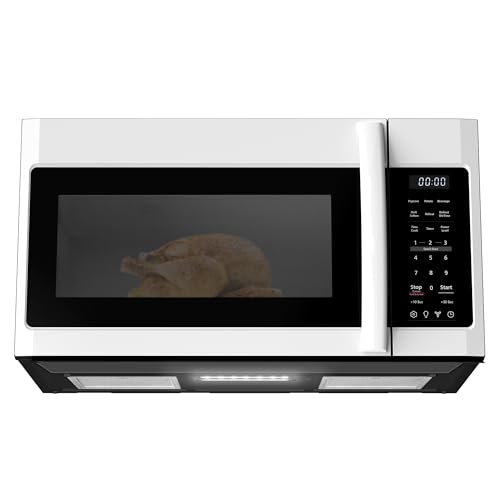 Over-the-Range Microwave Oven, 1.7 Cu.Ft, 1000W, White (1.7 Cu.Ft White)