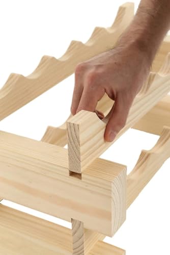 72 Bottle Wine Rack (Natural Pine)