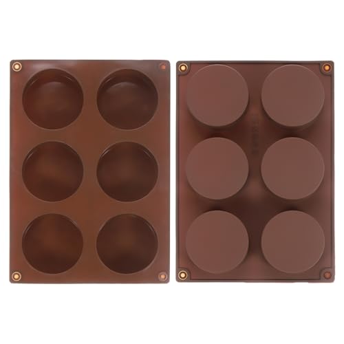 2pcs Silicone Muffins Pan (Brown)