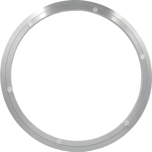 18 Inchs Non Slip Lazy Susan Aluminum Bearing Metal Rotating Turntable Bearings Swivel Plate Hardware for Dining