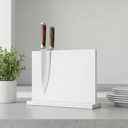 White Magnetic Knife Holder (11.6x8.5 inch White)