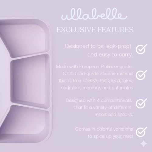Leak Proof Square Bento Box Food (Lilac)
