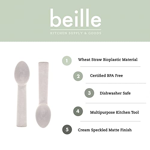 Cream Wheat Straw Material Ice Cream Scoop Kitchen Utensils Home Goods