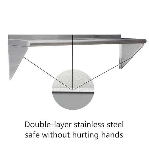 Stainless Steel Shelf 2 Pack 18"x48" (2 Piece Set / 18"x48")
