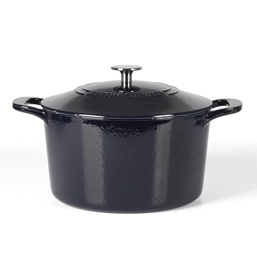 Gatwick 7 QT Enamel Cast Iron Dutch Oven (Navy Blue / 7-Quart)