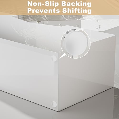 White Acrylic Guest Towel & Napkin Holder (White / 2)