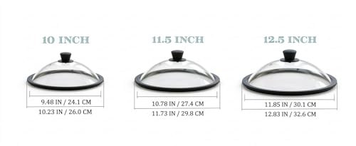 Vented Splatter Upgraded Tempered Glass Microwave Cover (11.5 inch)