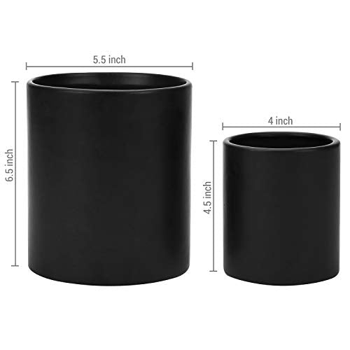 Black Ceramic Utensil Holders