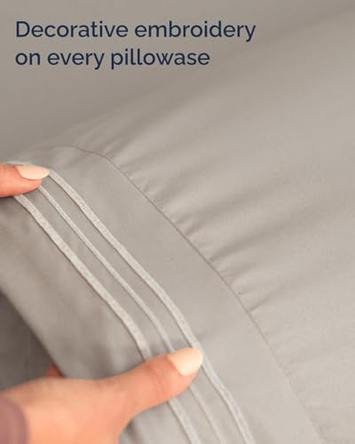Twin XL 3 Piece Sheet Set (03 - Light Grey / Twin XL)