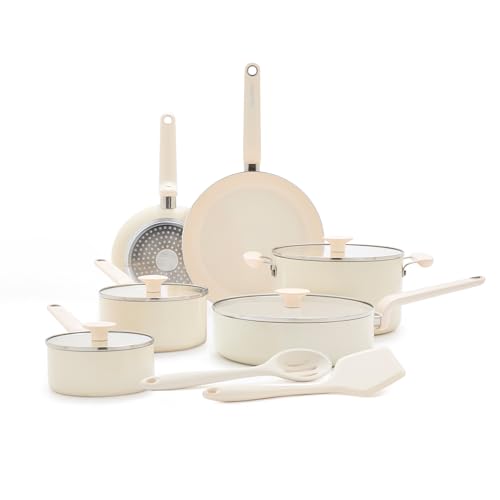 Rio Advanced 12 Piece Cookware Set (12 Piece Cookware Set / Cream White)
