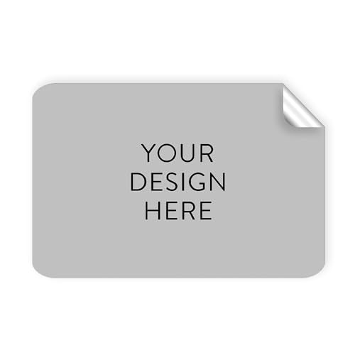Custom Vinyl Stickers Your Image (Gray / 5x3)