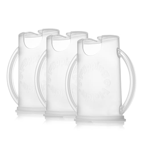 Squeeze Proof Food Pouch Holder for Toddlers (White 3 Pack)
