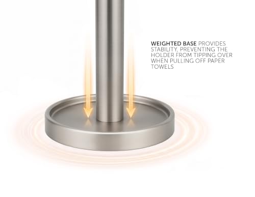 Paper Towel Roll Stand (Brushed Nickel)