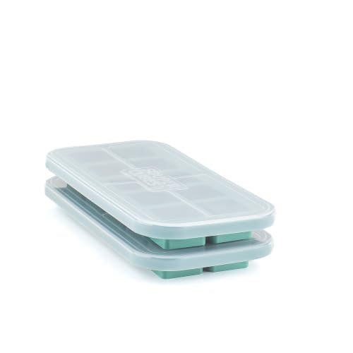 2 Tbsp Silicone Freezer Molds with Lids (2-Pack / Kale)
