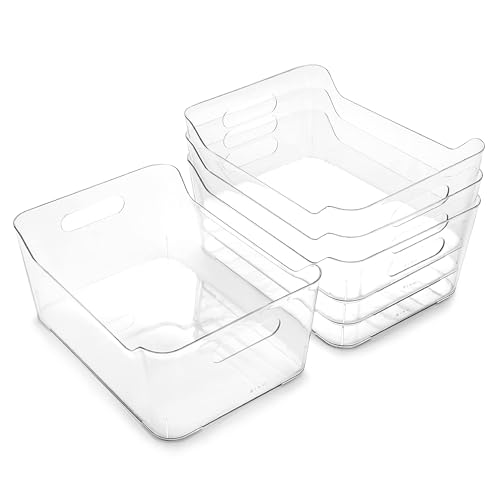Plastic Organizer Bins (Clear / Large)
