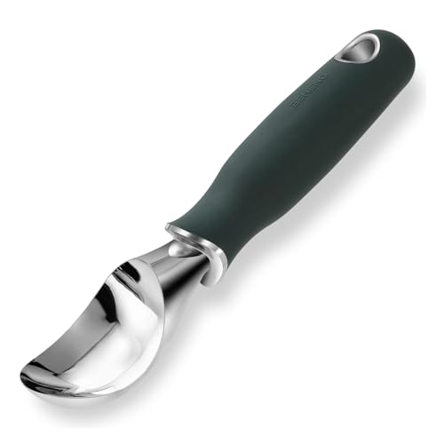 Premium Heavy Duty Ice Cream Scoop with Ergonomic Grip Handle