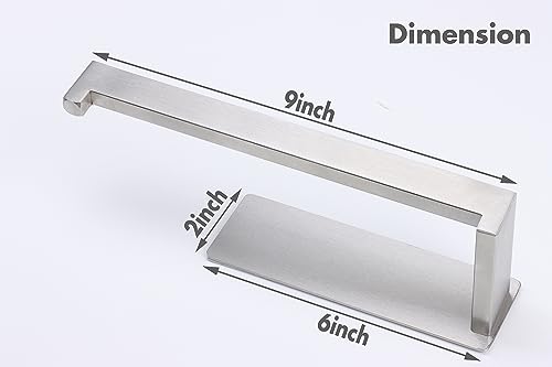Hand Towel Holder (2 Pack 9 In / Brushed Nickel)