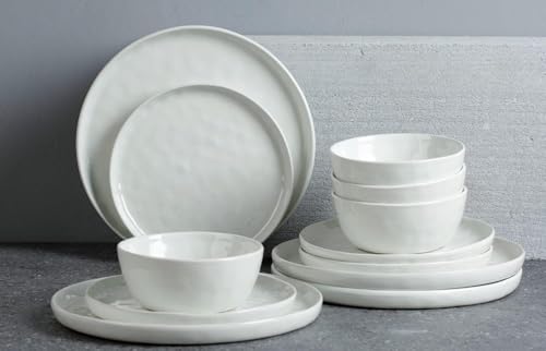 Mars Stoneware Dinnerware Set for 8 (White / Set(24pcs))
