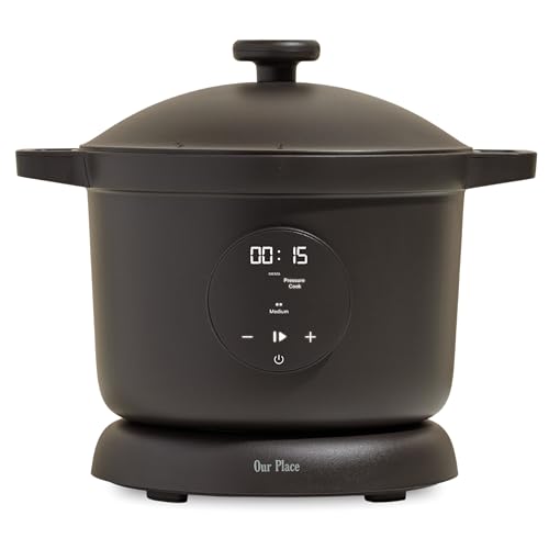 Dream Cooker 6 Qt Ceramic Nonstick Pressure Cooker & Multicooker (Char)