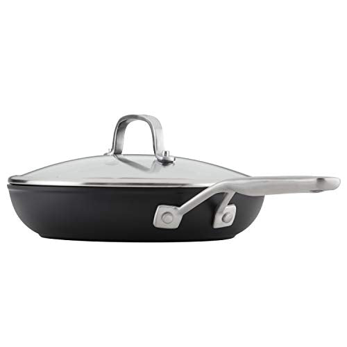 Hard Anodized Induction Frying Pan with Lid (Skillet with Lid (10"))