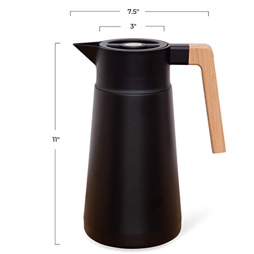 Thermal Coffee Carafe Up to 68 Oz (Black)
