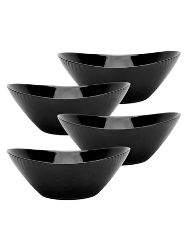 43 OZ Oval Serving Bowl Set of 4 (Black / 43 OZ - Serving Bolws)