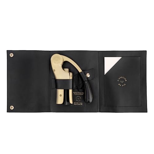 L’Atelier du Vin Oeno Motion Gold Nomad Lever Corkscrew Gift Set (Oeno Motion Black and Gold Nomad)