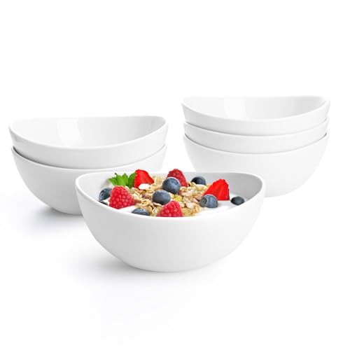 18 oz Medium White Porcelain Bowls (6 Count)