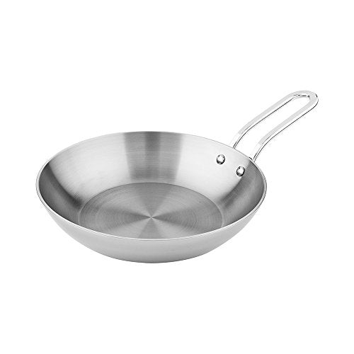 Round Silver Stainless Steel Mini Skillet (Stainless Steel / Skillet)
