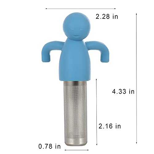 Stainless Steel Tea Infuser for Loose Leaf Tea (Blue)
