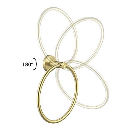 Brushed Gold Towel Ring (Brushed Gold)