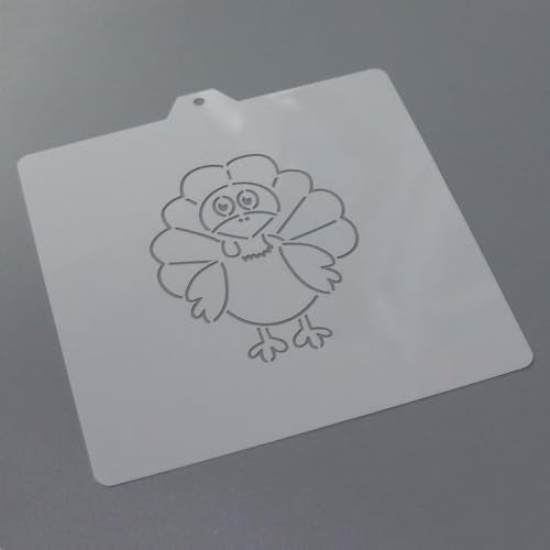 Cookie Cutter and Stencil Bundle Royal Icing Cookies Stencils Paint Your Own Biscuit Bakery Starter Kits Royal Icing Fondant Cutters Birthday Wedding Holiday Cookies Painting Coloring Pages Comb (Turkey PYO)