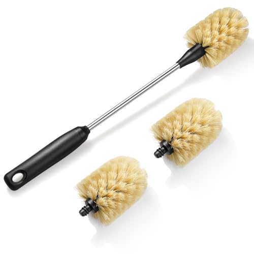 Bottle Cleaning Brush with 2 Replaceable Heads